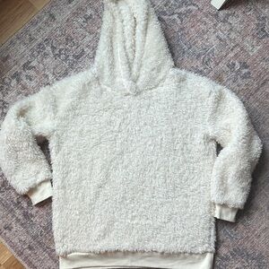 Cozy Cream Furry Women's Hoodie